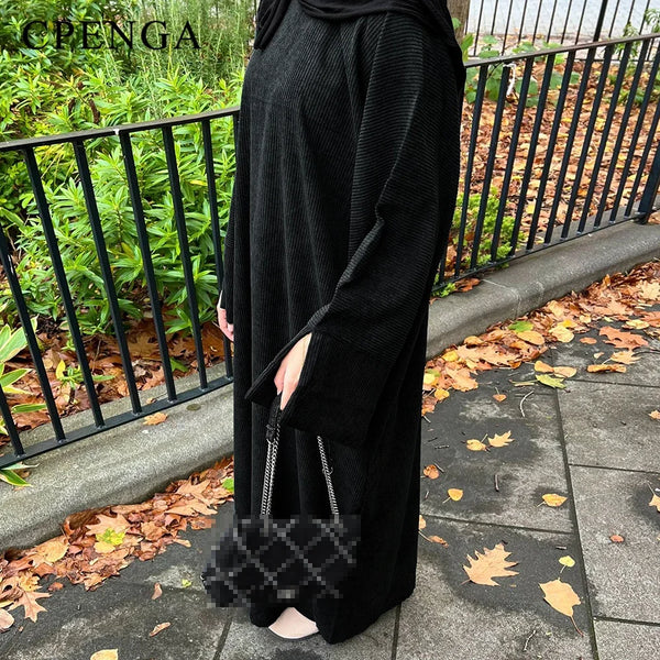 Warme Winter Abaya Jas